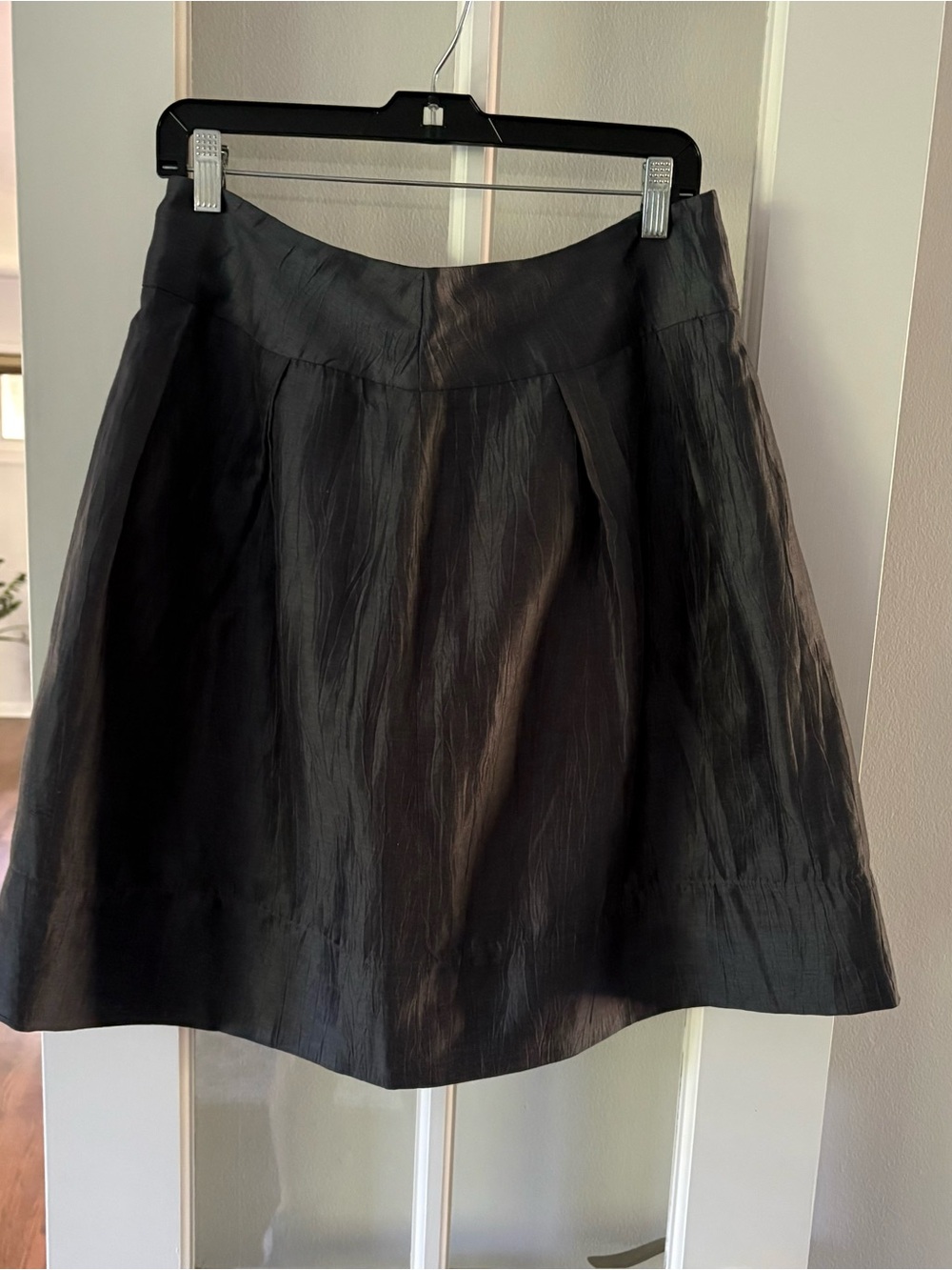 Gunmetal blue/gray linen skirt